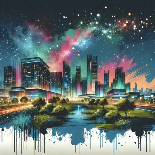Illustration of Belem at night