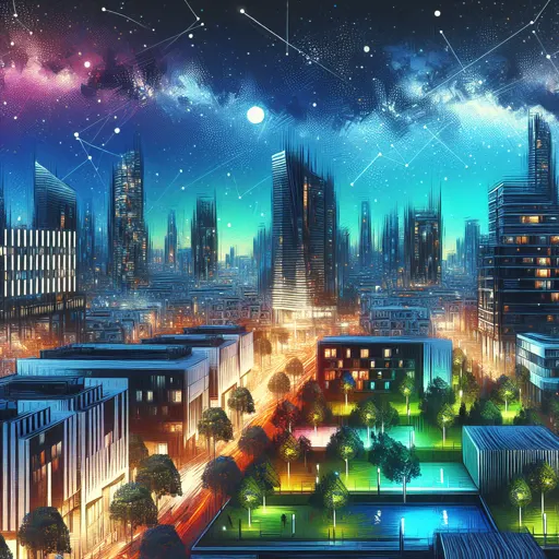 Illustration of Chatham at night