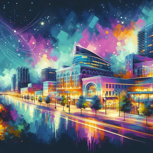 Illustration of Chattanooga at night
