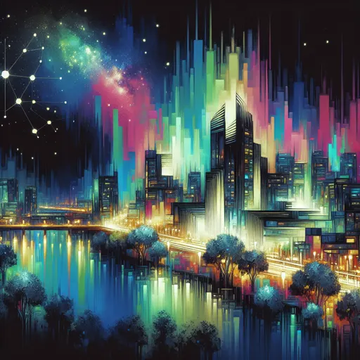 Illustration of Chattogram at night