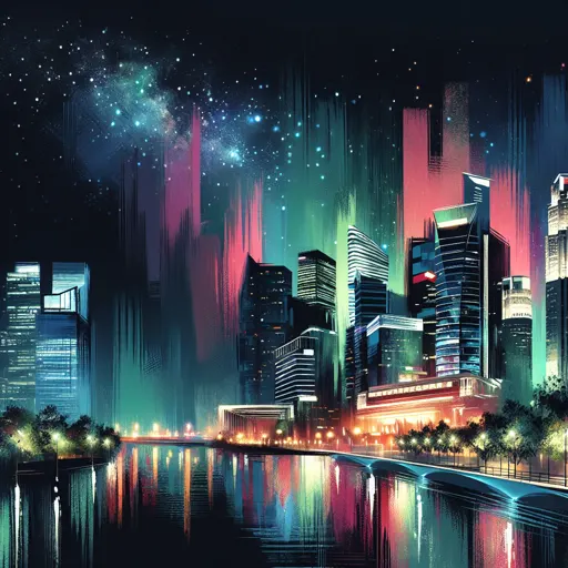 Illustration of Concord at night