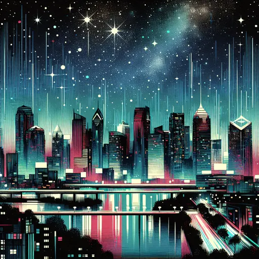 Illustration of Flint at night