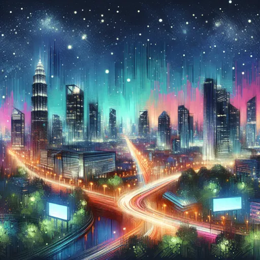 Illustration of Halifax at night