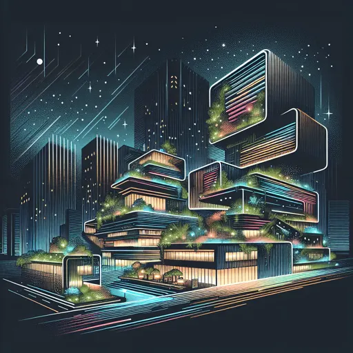 Illustration of Jerusalem at night