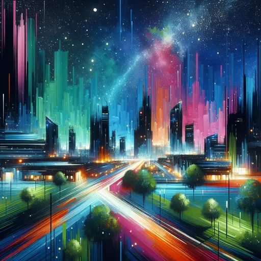 Illustration of Multan at night