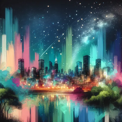 Illustration of Munster at night
