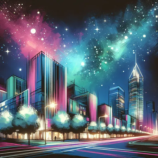 Illustration of Natal at night