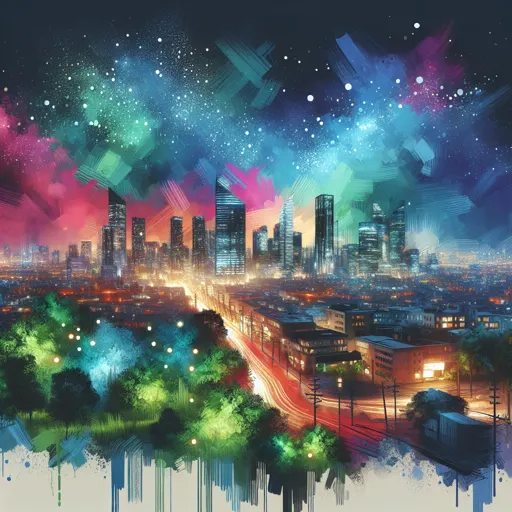 Illustration of Pescara at night