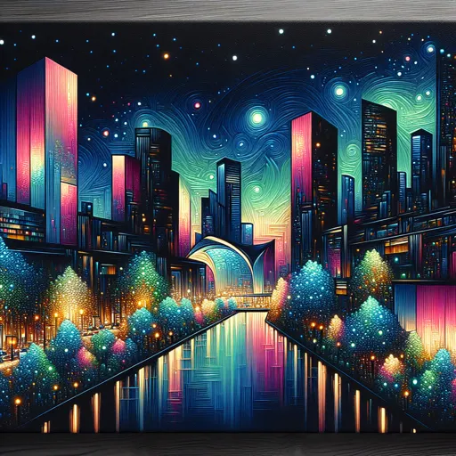 Illustration of Preston at night