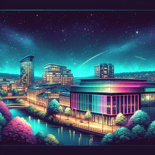 Illustration of Reading at night
