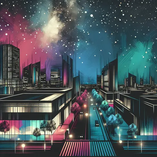 Illustration of Saint John at night