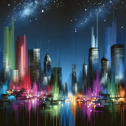Illustration of Sao Leopoldo at night
