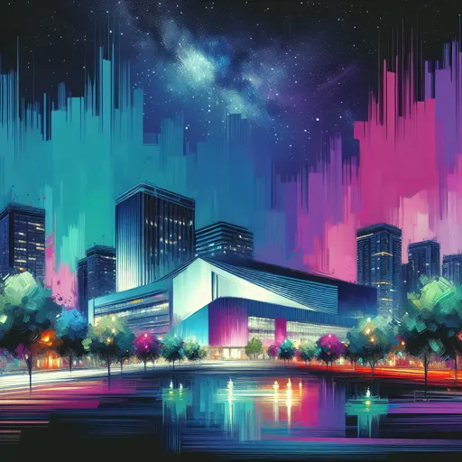 Illustration of Slough at night