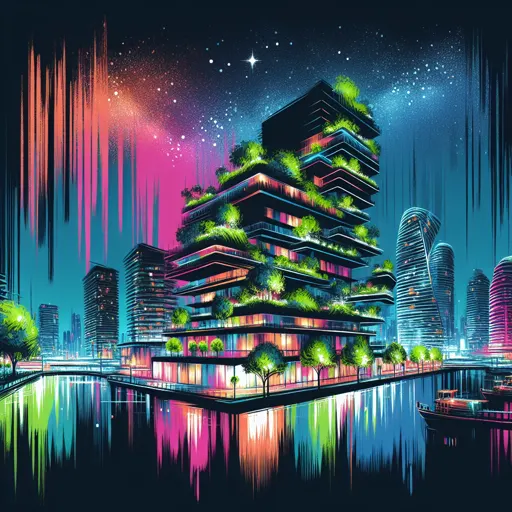 Illustration of Torreon at night