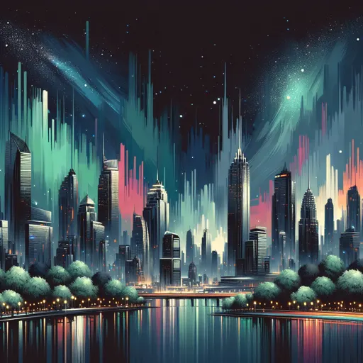 Illustration of Tyler at night